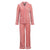 Athena Womens Pink Velvet Pyjamas - Front | Bown of London